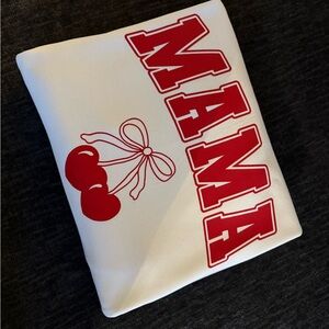 Mama Cherry HTV white sweatshirt NEW